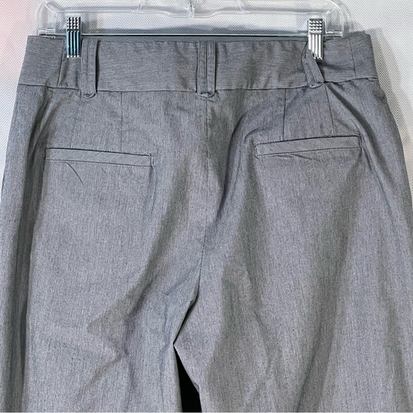 Poleci Gray Capris Pants Zipper Front Detailed Cuff Plus Size 14 - Picture 5 of 10